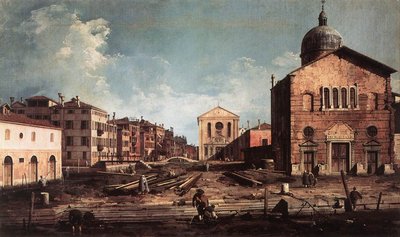 Veduta di San Giuseppe di Castello da Giovanni Antonio Canal